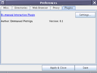 user preferences panel screenshot